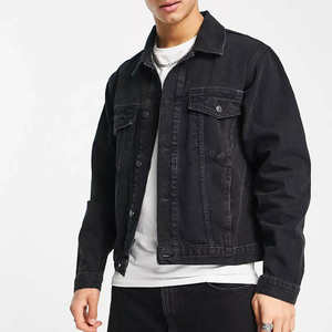 Veste en jean personnalisée de haute qualité pour hommes, manteaux de haute qualité, veste de travail en jean, vêtements de rue décontractés, veste en jean en coton lavé - Product Image 1