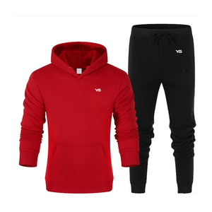 Conjunto de chaqueta de tela polar para hombre, chándales de terciopelo ajustados de algodón, chándal de terciopelo recortado, 2 piezas, logotipo personalizado en blanco - Product Image 5