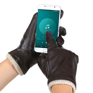 Guantes de cuero de moda Unisex de dedo completo personalizados Material Druable transpirable al aire libre Unisex guantes de cuero de moda - Product Image 2