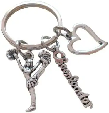 Quà Tặng cổ vũ Keychain cổ vũ quyến rũ mở rộng cô gái cheerleader Keychain làm những gì bạn yêu thích cảm hứng kim loại móc chìa khóa