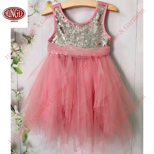 Chất lượng cao sang trọng sequin công chúa bên Dresses cho cô gái với hấp dẫn LƯỚI VÁY - Product Image 3