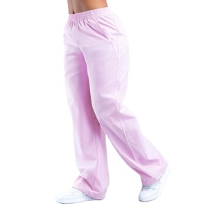 Custom Women's Wide Leg Cargo Pants Elastic Waist Button Fly Contrast Piping Summer Bow 100% Cotton - Product Image 1