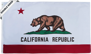 Drapeau de Californie 3x5 pieds, 3 couches de polyester, double face, avec mât en aluminium, pour intérieur/extérieur - Product Image 2