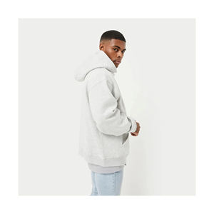 Sweat à capuche en coton éponge 500GSM pour hommes, avec logo personnalisé, sweat à capuche surdimensionné pour impression bouffante, sans ficelle, teint uni, OEM 2023 hiver - Product Image 2