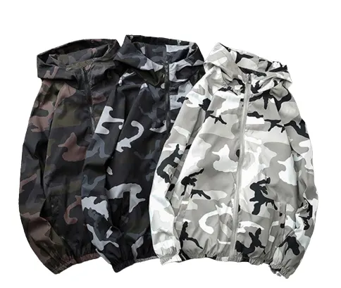 Mens Camo Bomber Motorcycle Jacket Hooded Blazer Top Coat Windbreaker Hoodie Hoody Windbreaker