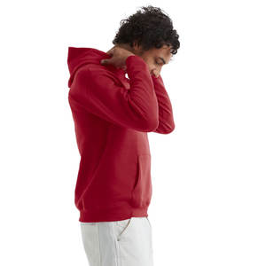 เสื้อฮู้ดสวมหัวสีทึบสำหรับผู้ชายเสื้อฮู้ดแบบสวมหัวโลโก้ขนาดใหญ่แบบกำหนดเอง - Product Image 1