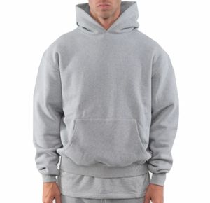 Fabricants de sweats à capuche Streetwear Sweat à capuche lourd à épaules tombantes en molleton Logo personnalisé Coton vierge Sweat à capuche pour homme - Product Image 3