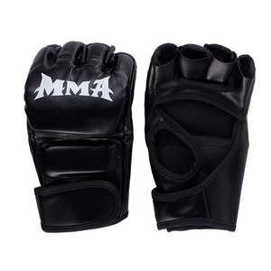 ถุงมือต่อยมวยแบบมืออาชีพถุงมือต่อยมวยครึ่งนิ้ว MMA แบบปรับแต่งได้ - Product Image 1