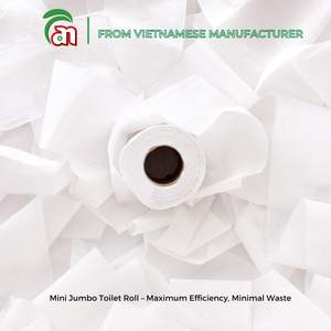 Mini rouleau de papier toilette géant en bambou ultra absorbant 2 plis, doux et durable, lavable et économique du Vietnam - Product Image 2