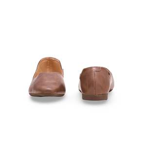 Escarpins à talons hauts pour femmes WN1116 bout pointu marron et fermeture à enfiler à talon bas haute qualité saison nouveau - Product Image 2