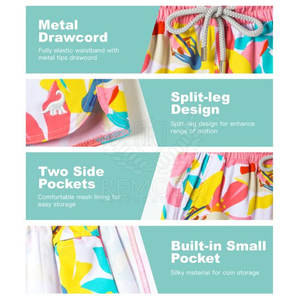 Short de plage respirant pour femme avec ceinture élastique pour le confort et le style Short pour femme - Product Image 2