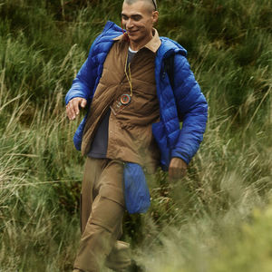 Veste d'hiver lourde pour hommes avec capuche Manteau épais à bulles en toile avec motif décoratif Vente par motif - Product Image 6