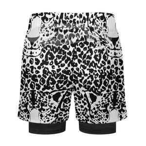 Men Trendy 2 in 1 <b>Shorts</b> Streetwear Gym Workout <b>Running</b> Fitness <b>Shorts</b> <b>with</b> Inner Layer <b>Liner</b> and Breathable Fabric - Product Image 4