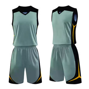 Uniformes de basket-ball réversibles par sublimation faits sur mesure en polyester pour hommes - Product Image 3