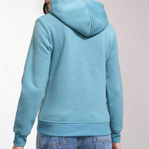 Sudadera con capucha básica para mujer, sudadera informal de manga larga con bolsillo frontal, sudaderas transpirables antipillingpara Mujer - Product Image 3