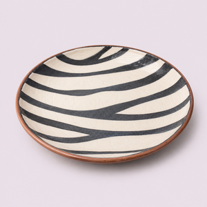 <b>Ceramic</b> Line Art Dinner <b>Plate</b>-Minimalist Creative Design for Hotels Customizable - Product Image 1