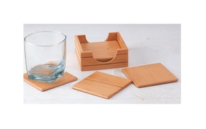 Dessous de verre en bois fait main de nouveau style avec support en bois au design antique pour les tasses à thé de bureau au prix très bas - Product Image 2