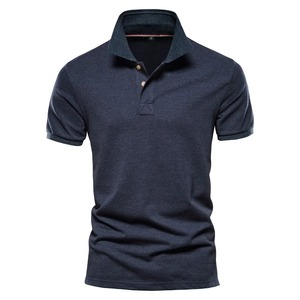 Nuevos polos de algodón para hombre, Polo clásico de Color sólido, Polo de manga corta para hombre, Polo social informal de negocios de alta calidad para hombre - Product Image 5