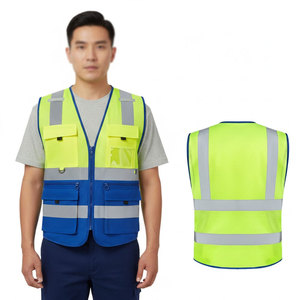 Chaleco de Seguridad Personalizado de Alta Visibilidad, Material de Algodón y Poliéster, Hecho en Pakistán - Product Image 1