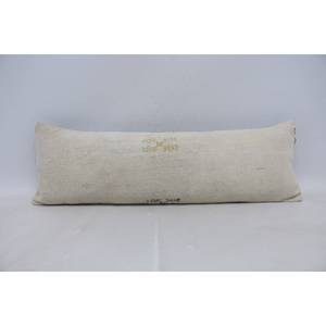 Beige Chinoiserie bordado 12x36 pulgadas almohada de lana Toile acento Vintage Floral hojas cuadradas patrón copetudo para sofá ropa de cama - Product Image 1