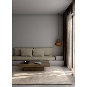 Alfombra Kavi Gris y Negra de Lana y Seda de Bambú Anudada a Mano, Diseño Teoría del Caos, Patrón Abstracto Rectangular para Sala de Estar Juvenil, Esk-411 - Product Image 5