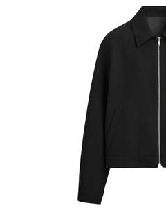 Chaqueta con Cierre Negra para Hombre, Chaqueta Clásica Informal, Abrigo Cálido y Elegante de Color Sólido, Tela Suave, Uso Diario, Chaqueta Ligera de Moda - Product Image 3