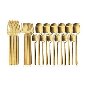 Ensemble de couverts en bois unique, design géométrique moderne, luxe mat, ensemble de couverts de mariage, carré créatif - Product Image 3