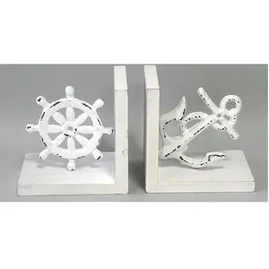 Nouveaux serre-livres en fonte élégants, finition antique, forme aérodynamique, serre-livres/support de livre/support de table, forme antique - Product Image 6