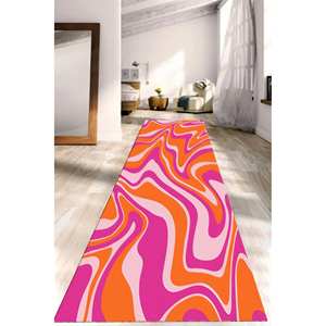 Vivid Color Printed <b>Rug</b>: Modern, Popular, Decorative, Bathroom, Psychedelic,<b>Chenille</b> <b>Rug</b> - Product Image 4