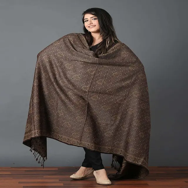Scialle da donna Pashmina _ Pashmin lavorato a maglia con scialle spesso di lusso personalizzato all'ingrosso