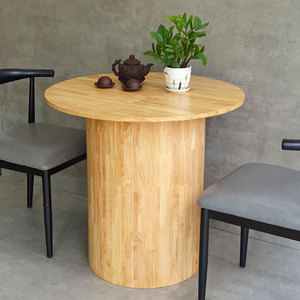 Minimalist Design Combo <b>Set</b> of 80cm Round Rubber Wood Cafe Table 2 Chairs Comfortable <b>Restaurant</b> <b>Sets</b> for Coffee Shop CBCF262 - Product Image 4