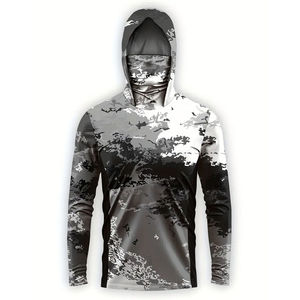 Sudadera con Capucha de Pesca para Hombre, Transpirable, UPF 50, 100% Poliéster, Alta Calidad, Servicio OEM, Hecho a Medida, MOQ Bajo, Manga Larga - Product Image 1