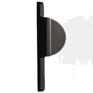 Poignée de porte en aluminium et Zinc, Design de luxe moderne de haute qualité, longue demi-lune, meuble, armoire, poignée de porte en bois - Product Image 1