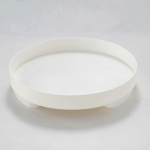 Plateau rond en marbre noir, vente en gros - Product Image 3