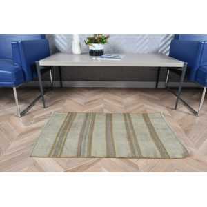 1.7x3 ft Vintage Turkish Rug, Small Rug, Kilim <b>Brown</b> <b>Wool</b> Rug - Product Image 3