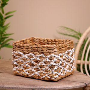 ตะกร้าเก็บของสานมือจากใยมะพร้าวธรรมชาติ เป็นมิตรกับสิ่งแวดล้อม ของตกแต่งบ้าน - Product Image 2