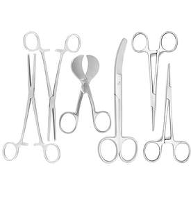 Kit de ciseaux pour étudiant vétérinaire 7 pièces au Total. Conception OEM en acier inoxydable de haute qualité - Product Image 2