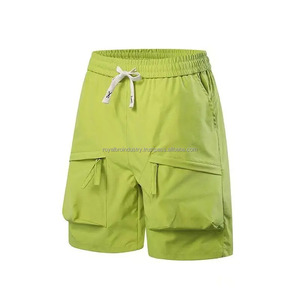 Pantalones cortos Cargo informales de verano para hombre, pantalones cortos multicolores con cremallera y bolsillos grandes para senderismo al aire libre, ropa de calle, cordón de talla grande - Product Image 2