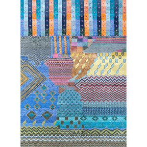 Yaadgar Barish - Patchwork décoratif pour la maison - Design unique pour rehausser votre espace - Product Image 1