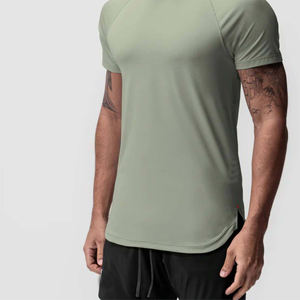 T-shirt d'entraînement de performance pour hommes OEM avec technologie absorbant la sueur pour le fitness et la salle de sport - Product Image 5