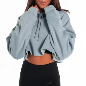 Sweat-shirts à capuche en molleton imprimé pour femmes, style streetwear, avec logo sur le devant, col à capuche, sur mesure, printemps 2025 - Product Image 4