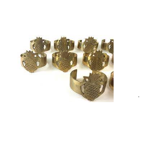 Real Brass Napkin Ring <b>Holder</b> Eco-Friendly <b>Metal</b> Napkin Ring <b>Holder</b> Gold Dinner Napkin Ring and Natural Craft - Product Image 4