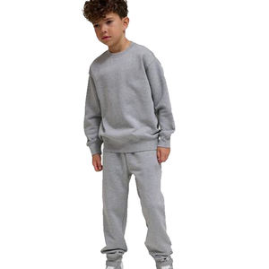 Sudadera de Algodón de Alta Calidad para Niños, 350g, Cuello Redondo, Estilo Holgado, Personalizable con Logotipo Bordado o Impreso, Color Sólido, Otoño - Product Image 4