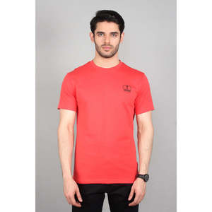 Unze London Men's Casual Crew Neck Fitness T-Shirt 100% Cotton Jersey Embroidered with Pattern Loose Fit DTG Technique - Product Image 1