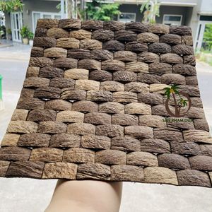 Panel de animales de cáscara de coco ecológico al por mayor, artesanías naturales talladas a mano para decoración del hogar, directo del proveedor de Vietnam - Product Image 6
