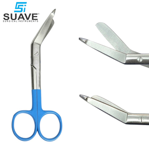 5.5 Blue Handle Multi Purpose Stainless Steel 2024 Best Supplier Surgical Bandage Scissors by SUAVE SURGICAL INSTRUMENTS - Product Image 3