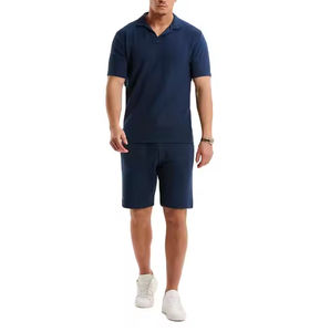 T-shirt polo uni bleu marine pour hommes vêtements de sport évacuant l'humidité en vrac séchage rapide respirant uniforme vêtements de sport luxe hommes Polo t-shirts - Product Image 6