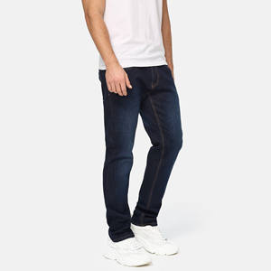 Jeans en denim imperméable et respirant personnalisés pour l'hiver avec broderie, trou, coupe droite, coupe régulière, jeans décontractés pour hommes - Product Image 2