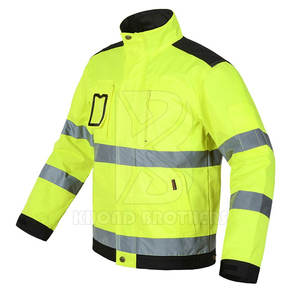 Vestes réfléchissantes de sécurité d'approvisionnement d'usine de haute qualité veste de sécurité de travail sur mesure respirante grande taille en gros - Product Image 2