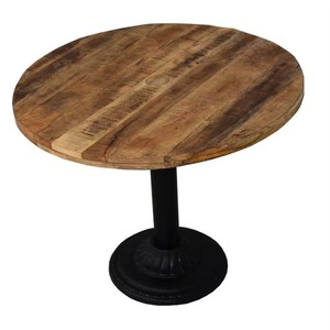 Nuevas Mesas de Comedor Industriales Cuadradas con Base de Metal y Madera Maciza, Muebles de Comedor para Uso en Hoteles - Product Image 6